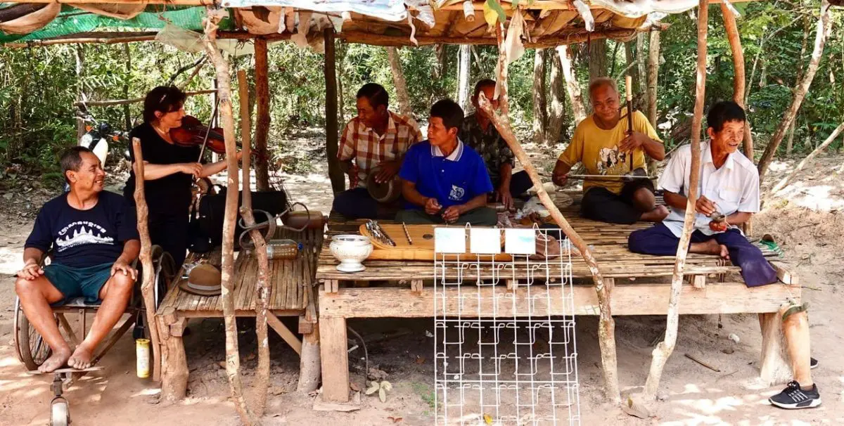 Aloysia with Cambodian Musicians - Photo Credit JK Parker Aloysia with Cambodian Musicians - Photo Credit JK Parker